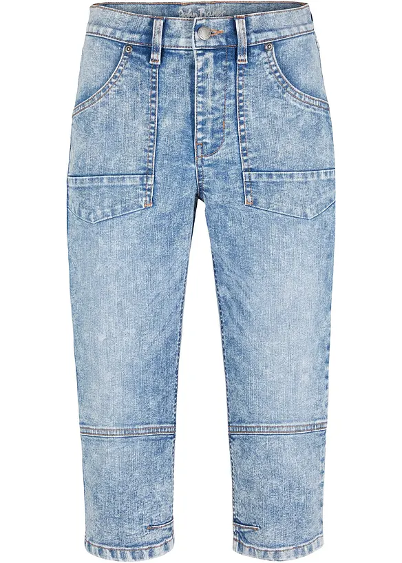 Stretch-Capri-Jeans, bonprix