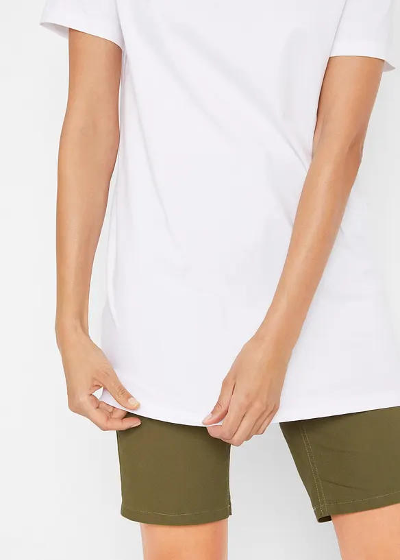 Lang basic topp, 2-pack, bonprix