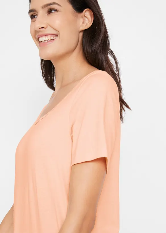 Lang basic topp, 2-pack, bonprix