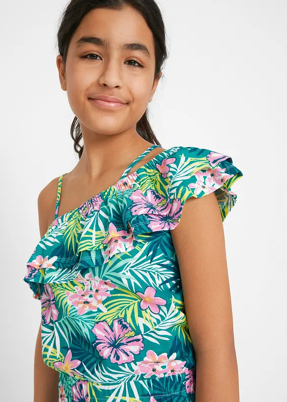 One shoulder-jumpsuit i økologisk bomull, bonprix