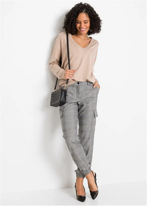 Oversized genser i viskosemiks, bonprix