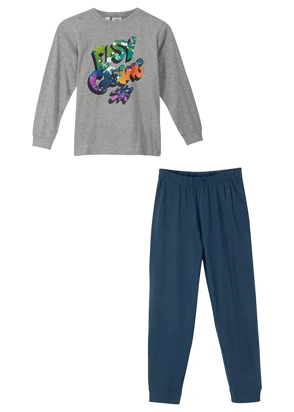 Pyjamas med økologisk bomull (2-delt sett), bonprix