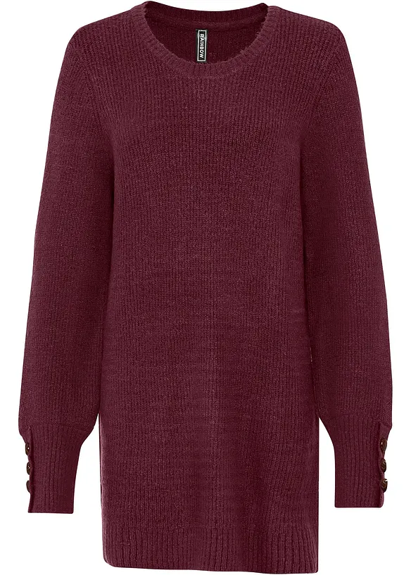Lang genser med knapper, bonprix