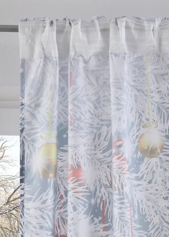 Gardin med juleprint (1 stk.), bonprix