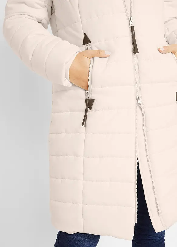 Vattert kåpe, 2-i-1-look, bonprix