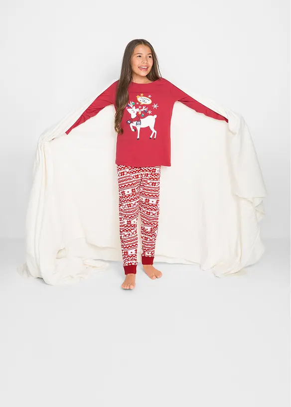 Pyjamas i myk bomull (2-delt sett), bonprix