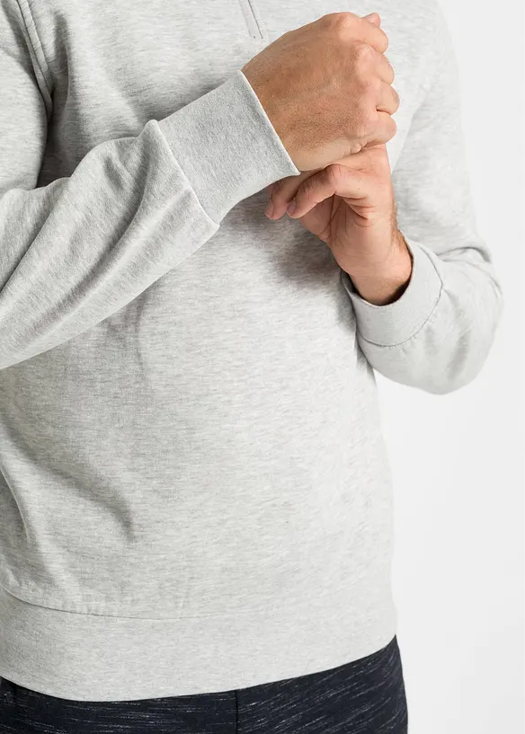Sweatshirt med troyer-krage, bonprix