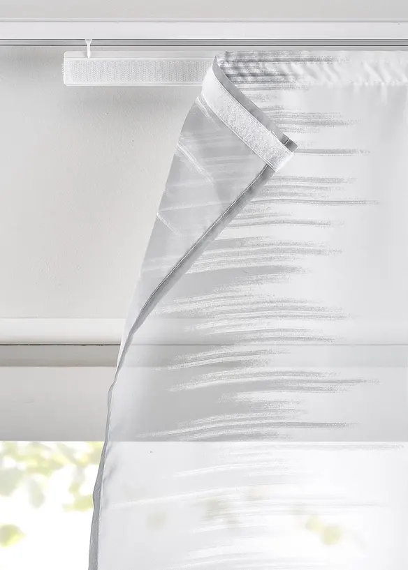 Panelgardin med trykt mønster og resirkulert polyester (2-pack), bonprix