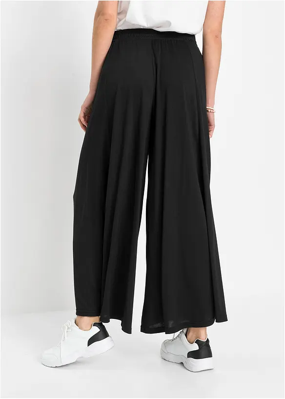 Culottes i jersey med vide ben, bonprix