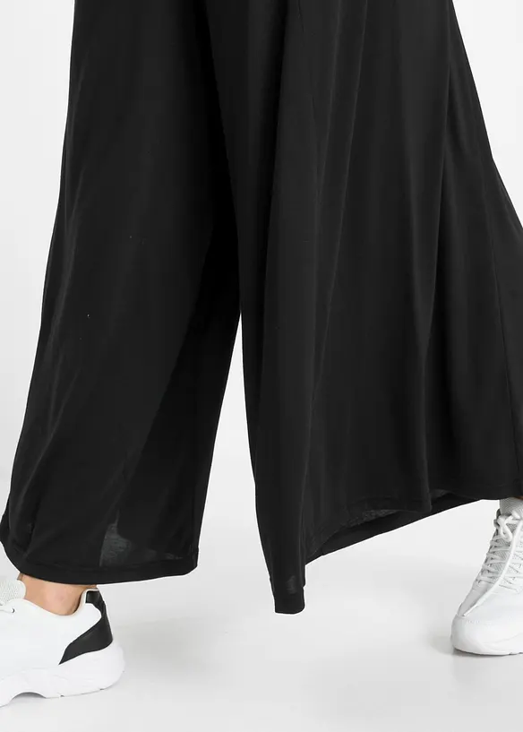 Culottes i jersey med vide ben, bonprix