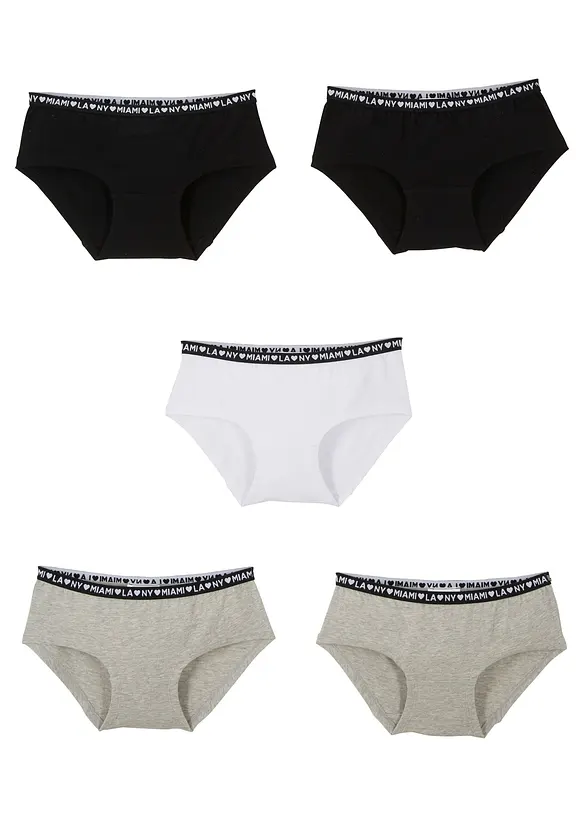 Truse med myk bomull (5-pack), bonprix