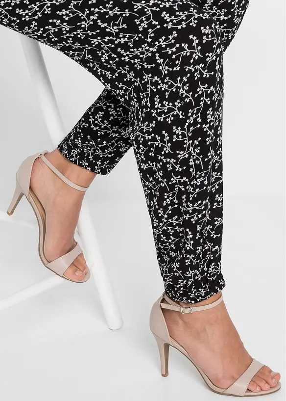Pull on-bukse i 100% viskose, bonprix