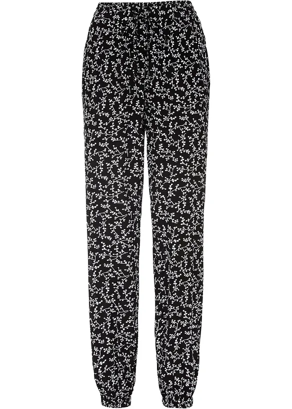Pull on-bukse i 100% viskose, bonprix