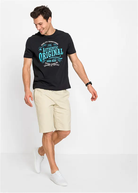 T-skjorte i 100% økologisk bomull (2-pack), bonprix