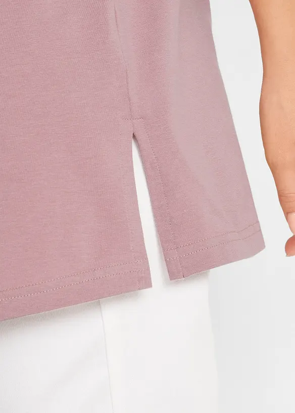 Lang topp med V-hals (2-pack), bonprix