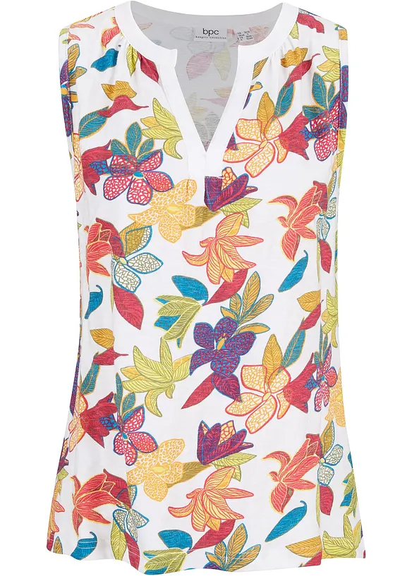 Jerseytopp med print, bonprix