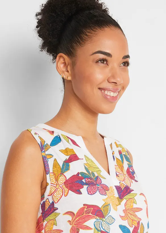 Jerseytopp med print, bonprix