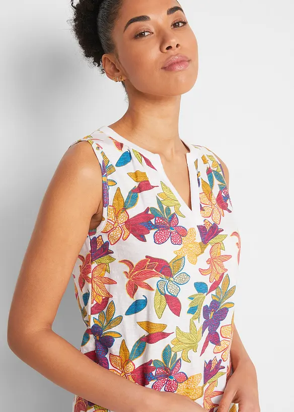 Jerseytopp med print, bonprix
