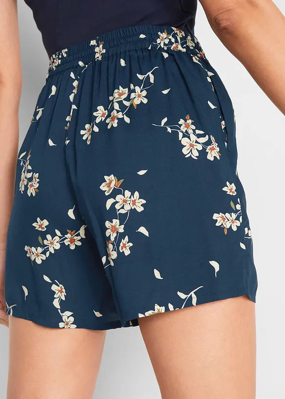 Viskose-shorts med knytebelte (2-pack), bonprix