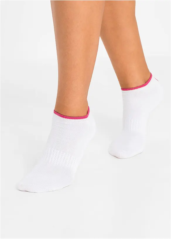 Sneakerssokker med økologisk bomull (8-pack), bonprix