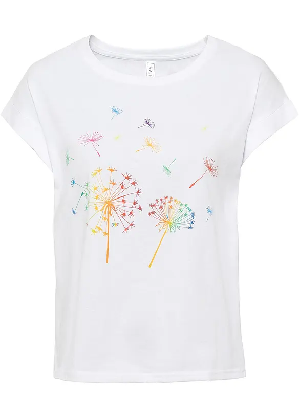 T-shirt med blomsterprint, bonprix