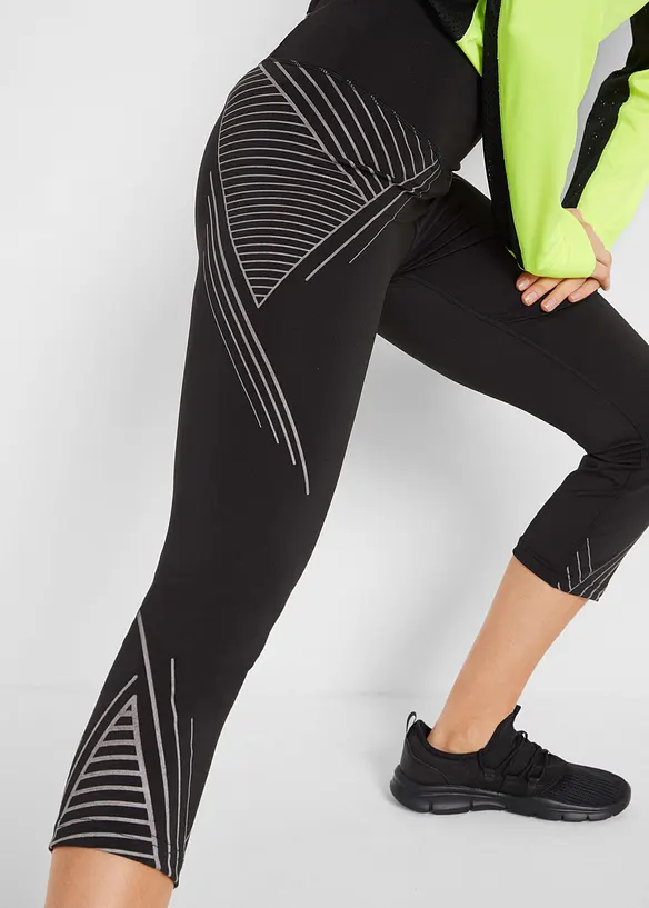 Treningsleggings med lomme, 3/4-lengde, bonprix