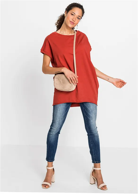 Lang topp i 100% bomull, bonprix