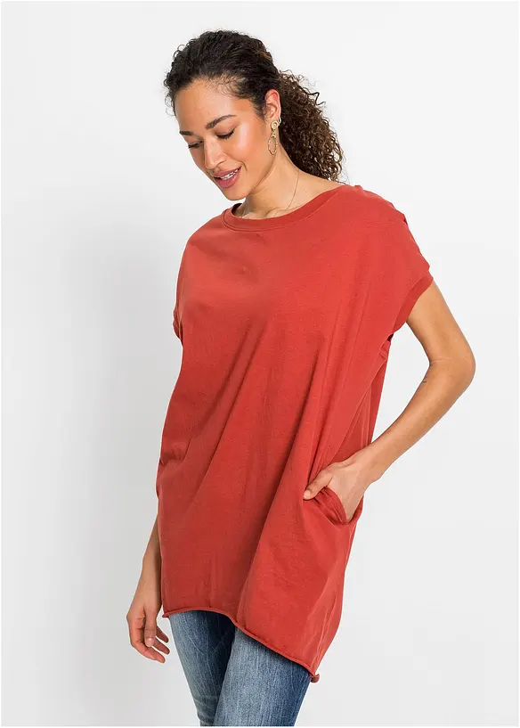 Lang topp i 100% bomull, bonprix