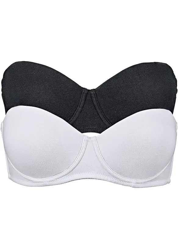 Multiway-BH med økologisk bomull (2-pack), bonprix