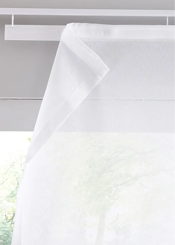 Panelgardin i sablé-materiale med lett glans (1-pack), bonprix