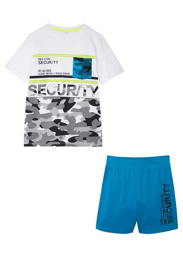 Topp og shorts i økologisk bomull (2-delt sett), bonprix