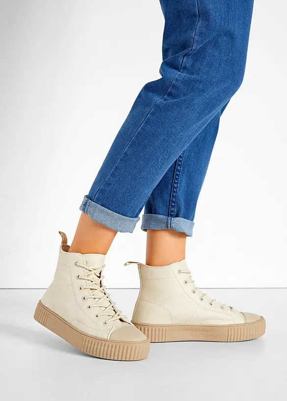 Ankelhøye platåsneakers, bonprix