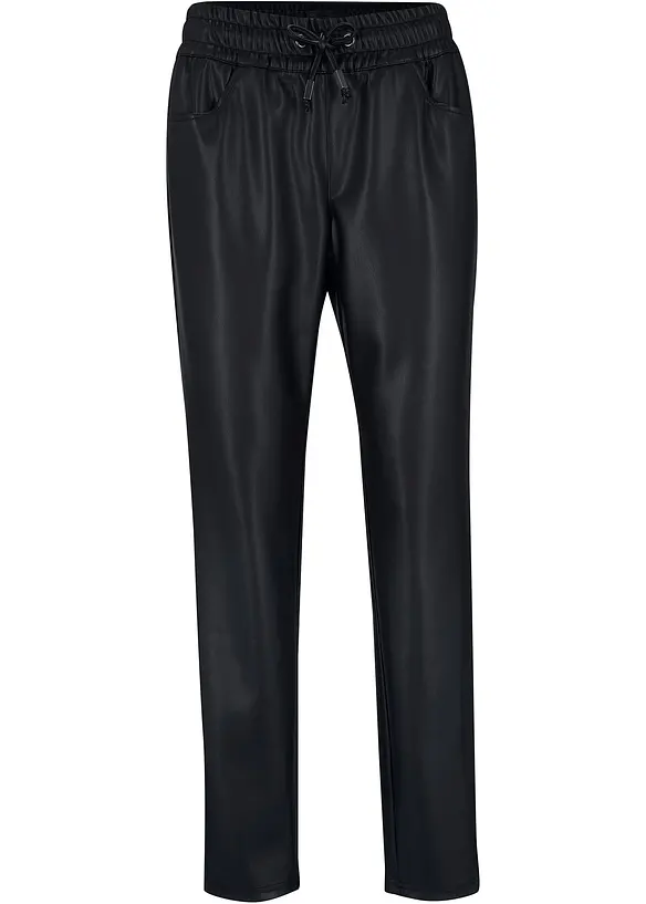 Slip on-bukse i imitert skinn, bonprix