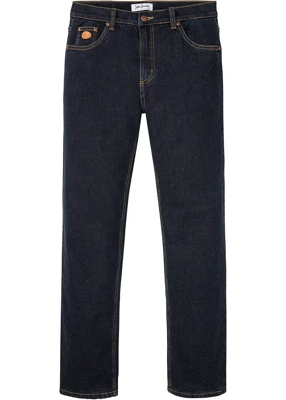 Classic Fit-termojeans i materiale med stretch og varmt fleecefôr, bonprix