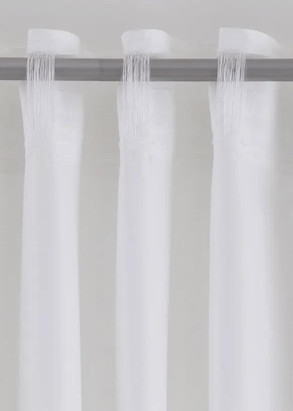 Mikrofiber-gardin med blomstermønster (1-pack), bonprix