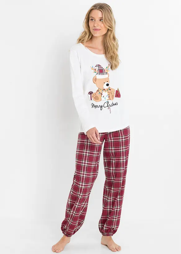Pyjamas i 100% økologisk bomull, bonprix