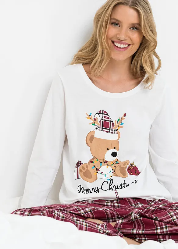 Pyjamas i 100% økologisk bomull, bonprix