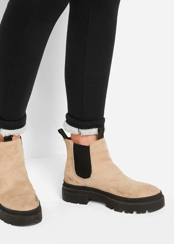 Leggings med pilefôr, bonprix