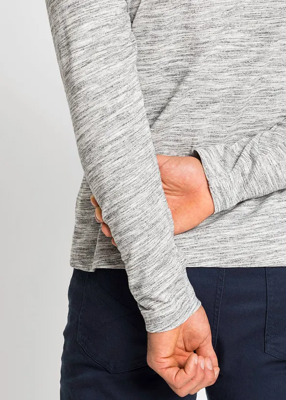 Langermet topp (2-pack), bonprix