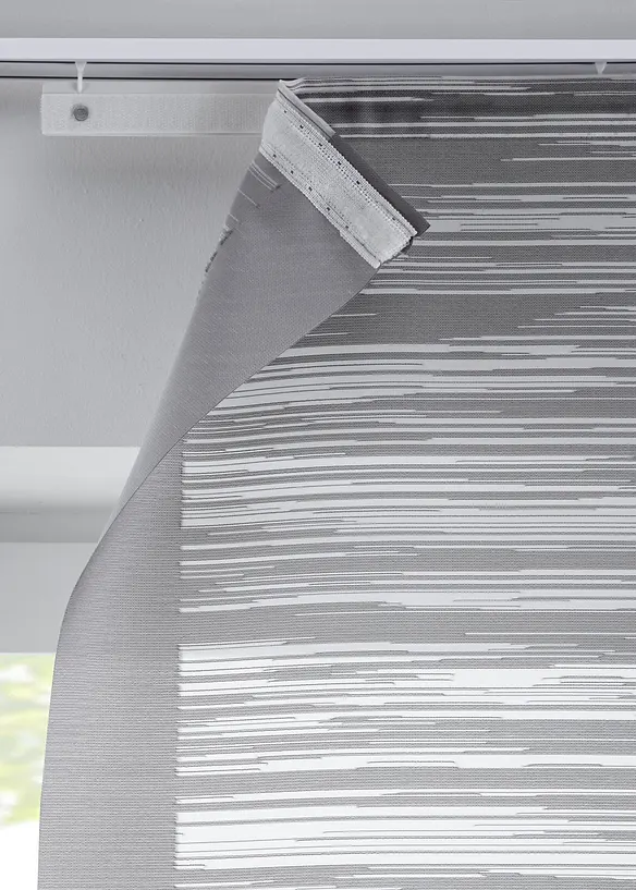 Panelgardin med tverrstriper (1-pack), bonprix
