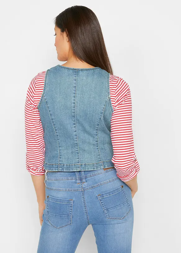 Jeansvest med stretch, bonprix
