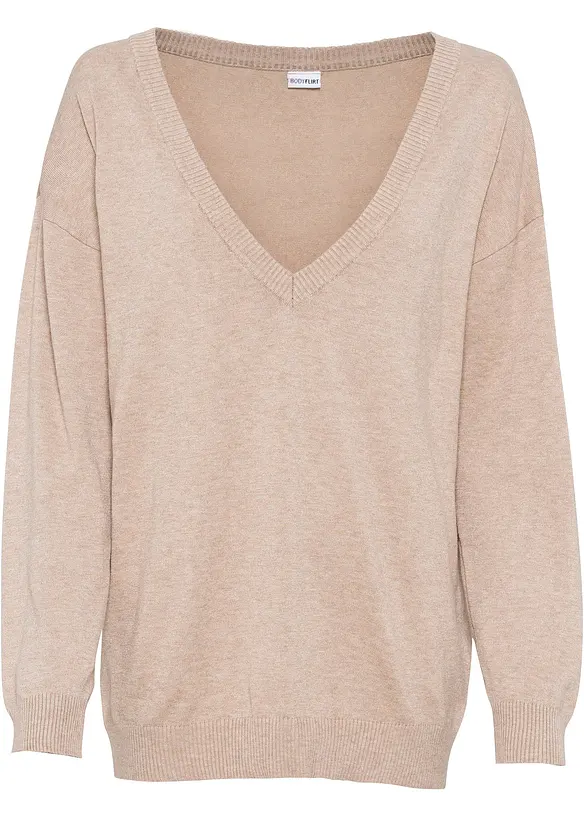 Oversized genser i viskosemiks, bonprix