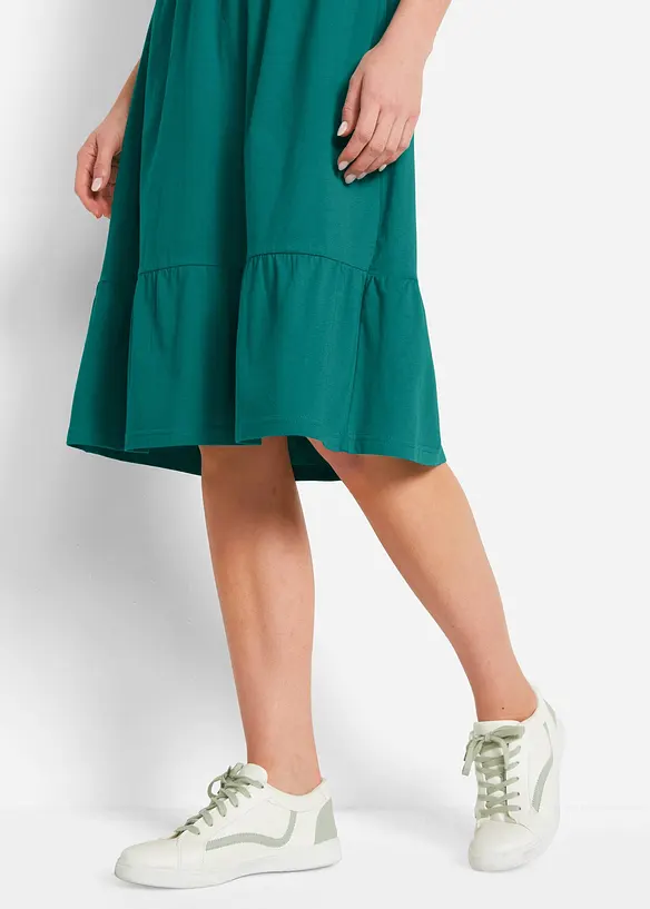Trikotkjole i 100% bomull, bonprix