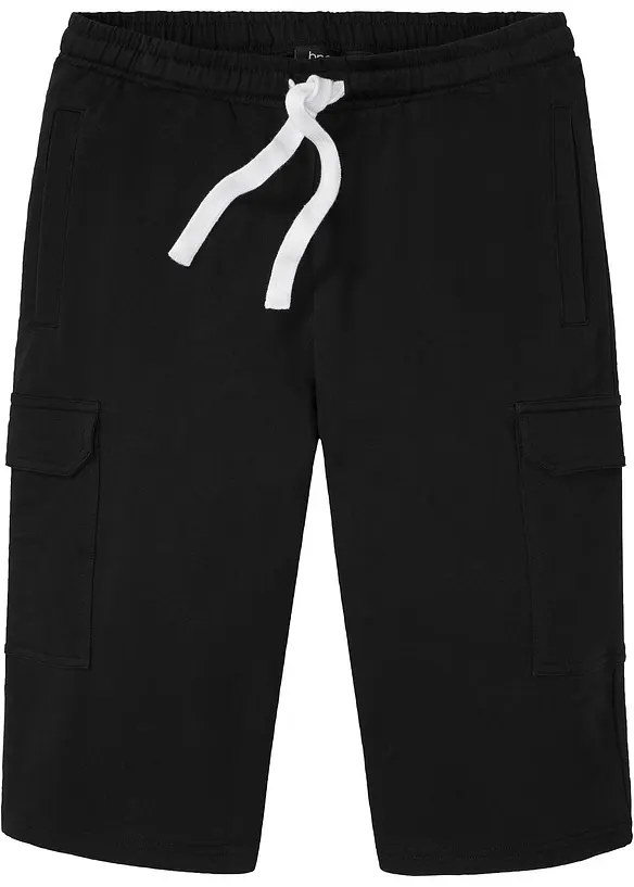 Cargo-bermudashorts i trikot i 100% økologisk bomull, bonprix