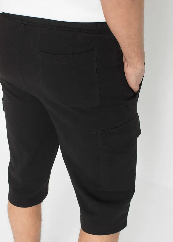 Cargo-bermudashorts i trikot i 100% økologisk bomull, bonprix