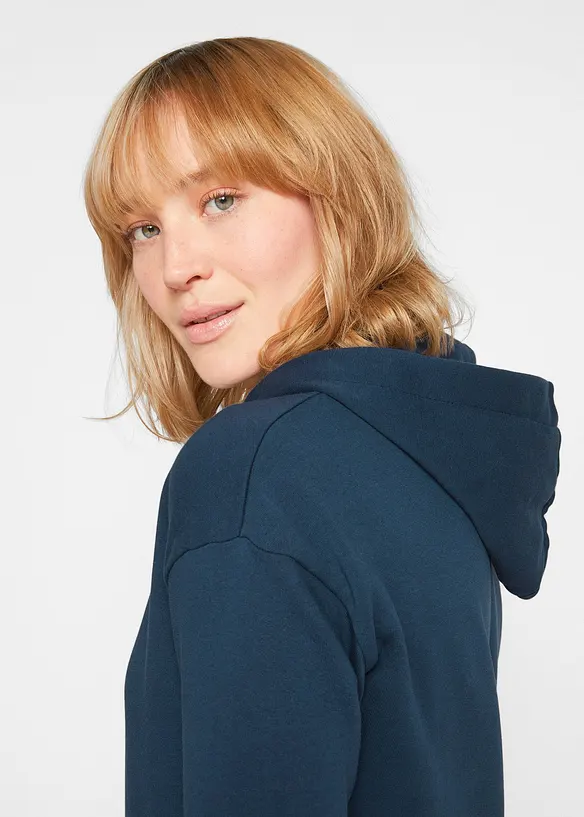 Sweatshirtkjole i 100% bomull, bonprix