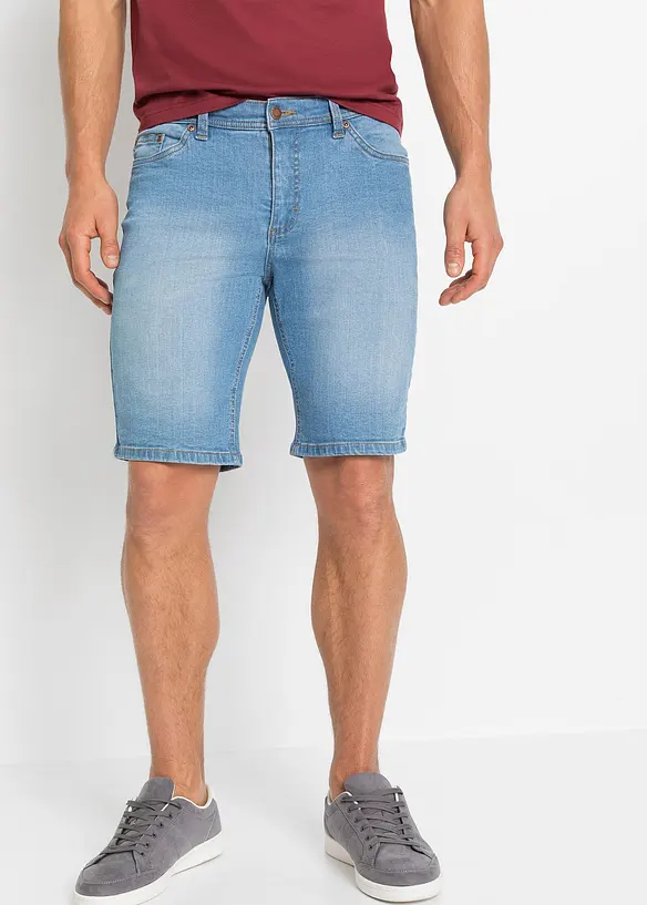 Bermudashorts i denim med stretch, Regular Fit (2-pack), bonprix