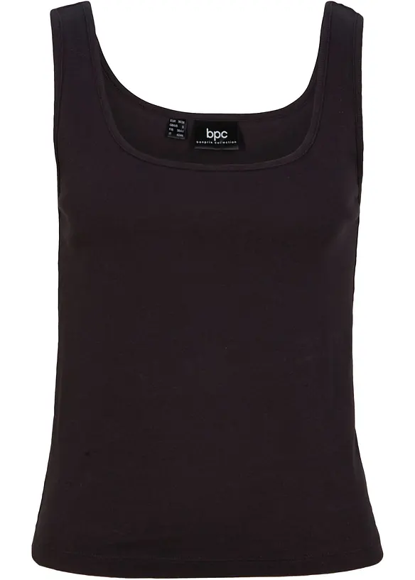 Ribbet topp av 100% bomull, bonprix