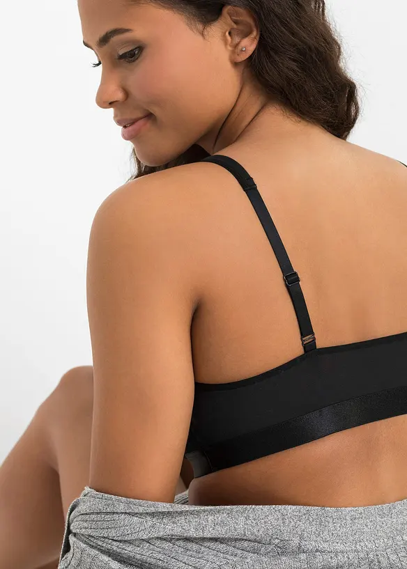 BH-topp med økologisk bomull (2-pack), bonprix