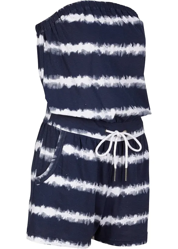 Bandeau-jumpsuit i 100% økologisk bomull, bonprix